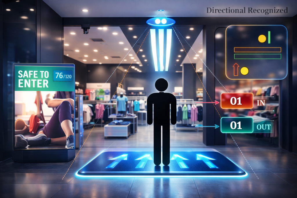 cctv ai people counting visitor analytics indonesia